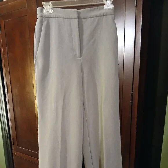 ZARA Gray High-Rise Wide Leg Dress Trousers XS - Picture 11 of 12